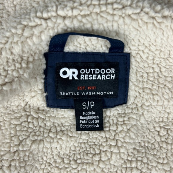 Outdoor Research‎ Chore Jacket Lined Sherpa Fleece Navy Workwear Womens S - Picture 8 of 16